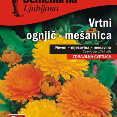 Seme za cveće 10 kesica Neven - mešavina - Calendula officinalis 2632