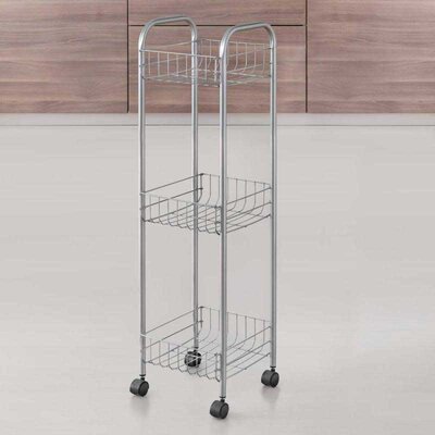 Pokretna kolica na 3 nivoa 23 x 23 x 84 cm Metaltex Toronto