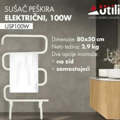Električni sušač peškira Utili USP100W