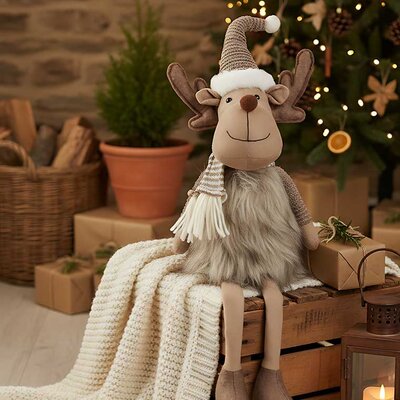 Irvas Koji Sedi - Novogodišnja Dekoracija 40 - 60 cm