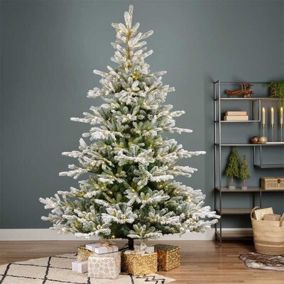 Novogodišnja snežna jelka sa LED lampicama Everlands Grandis Fir Snowy 240 cm 9670127
