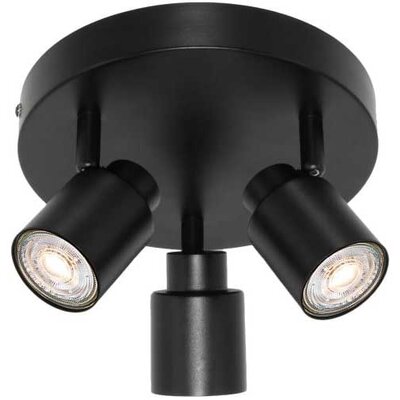 Crna spot lampa sa 3 GU10 grla Bez sijalica Osram Primal PL