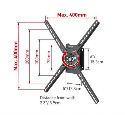 BARKAN BM300R LCD TV zglobni zidni nosač do 65 inča