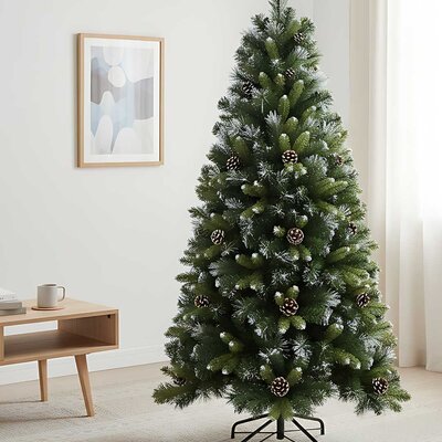 Jelka Sa Šišarkama i Snegom Tirol 180 cm