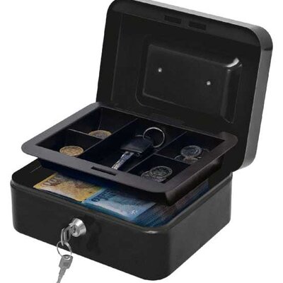 Kutija za novac - metalna kaseta sa ključem 20x9x16cm