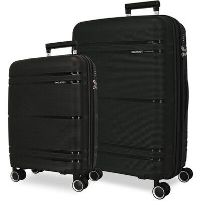 Komplet PP proširivih kofera 68cm i 55cm Roll Road Universe black 54795