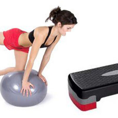 Aerobik komplet step i pilates lopta