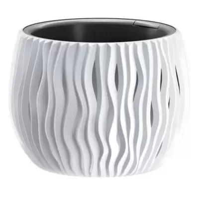 Prosperplast Saksija Bela Talasasta 18 cm