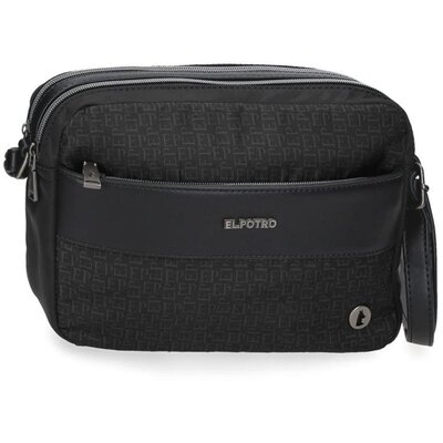 Ženska torba 25cm sa dve pregrade El Potro Luna black 53653
