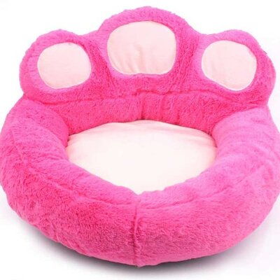 Krevet za kućne ljubimce u obliku šape 68 cm Roze