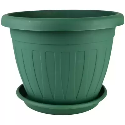 Saksija ca cveće Mediteran Zelena Prečnik 25cm