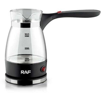 RAF Električna staklena džezva sa sklopivom ručkom Crna 0.5L R.128