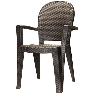 Baštenska stolica PVC Ratan Tamno braon