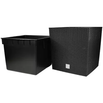 Saksija sa uloškom Ratan 40x40x40 cm