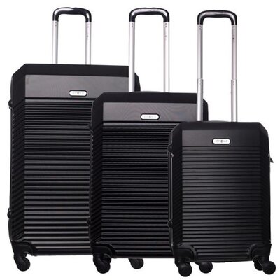 Komplet ABS kofera mali, srednji i veliki Capri black Enova 524240