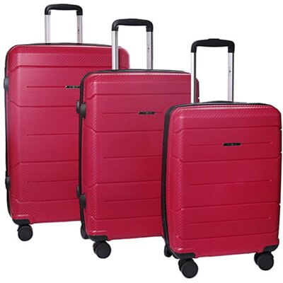 Komplet ABS kofera mali, srednji i veliki Modena fuchsia Enova 524340