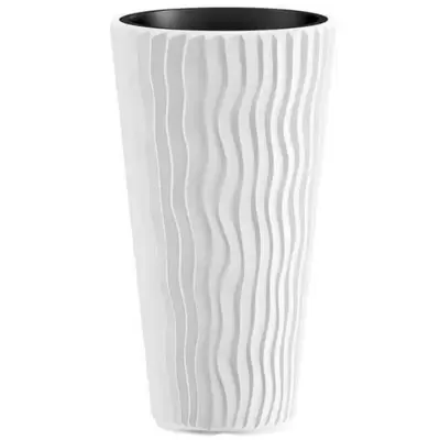 Visoka saksija sa uloškom 40x70cm Bela