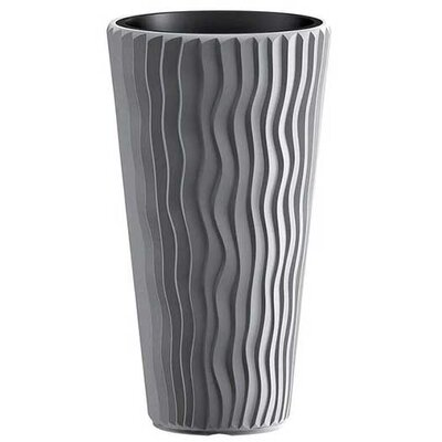 Visoka saksija sa uloškom 30x50cm Siva