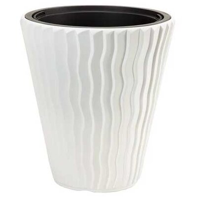 Saksija sa uloškom 30x33cm Bela