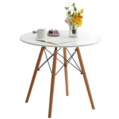 Okrugli trpezarijski sto 80cm Scandie White