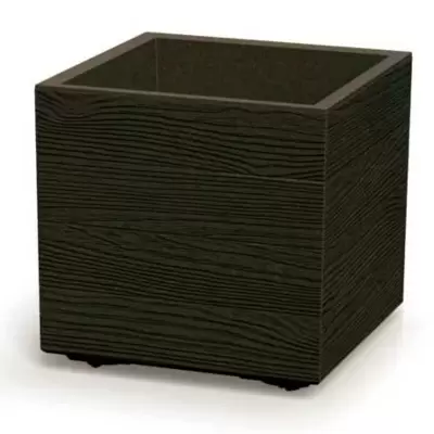 Prosperplast Saksija sa skrivenim točkićima Madera Coffee 30x30cm