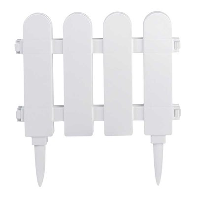 Dekorativna baštenska ogradica 1.5m V28cm Bela