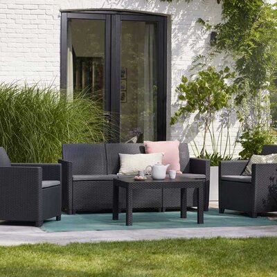 Baštenska garnitura Keter Claire 3-seater Grafit 