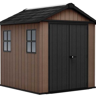 Montažna pomoćna baštenska kućica Šupa Keter Newton Plus Wide 7x7.5FT Braon