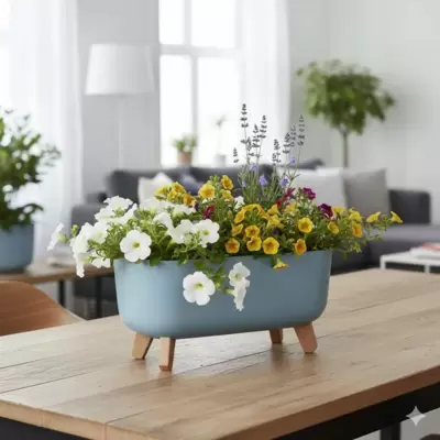 Elegantna žardinjera sa nogarima Prosperplast Gracia Svetlo siva 40cm