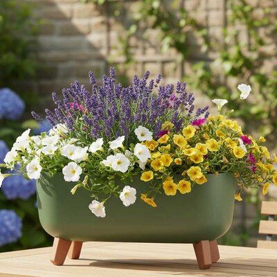 Elegantna žardinjera sa nogarima Prosperplast Gracia Olive Green 40cm