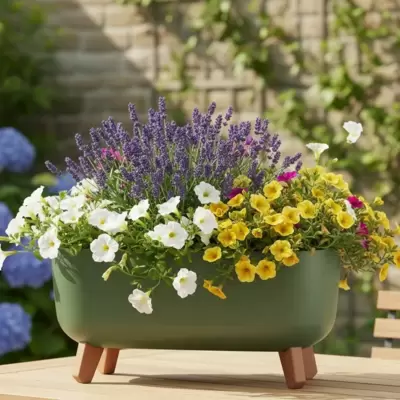 Elegantna žardinjera sa nogarima Prosperplast Gracia Olive Green 40cm