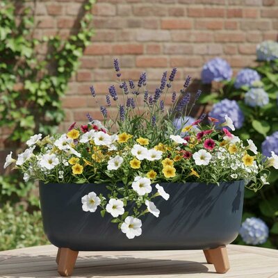 Elegantna žardinjera sa nogarima Prosperplast Gracia Antracit 40cm