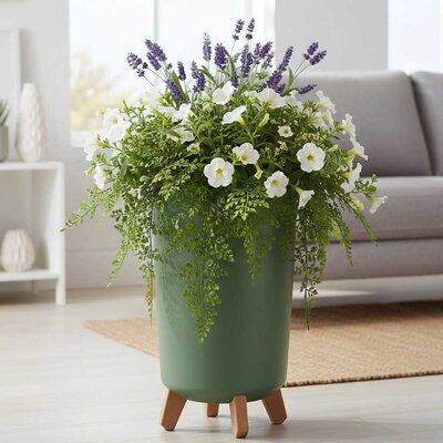 Visoka saksija sa nogarima Prosperplast Gracia Tubus Slim Olive Green