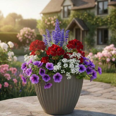 Saksija za cveće Prosperplast Latia 30x25cm Mocca