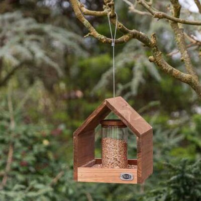 Hranilica za ptice Drvena kućica 24cm natur Trixie 55817
