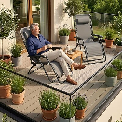 Podesiva Stolica - Ležaljka Cannons - Grey