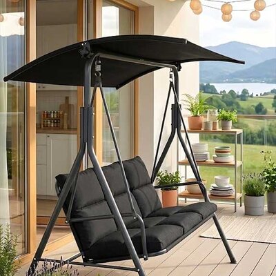 Jastuk Za Baštensku Ljuljašku 135x55x55cm Black