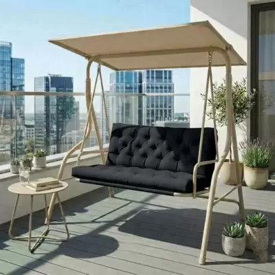 Jastuk Za Baštensku Ljuljašku 135x55x55cm Black