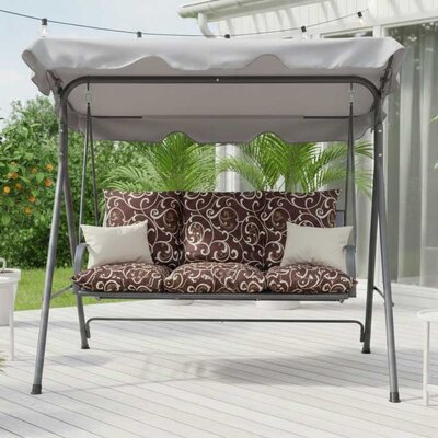 Jastuk Za Baštensku Ljuljašku 155x60x60cm Brown Ornament