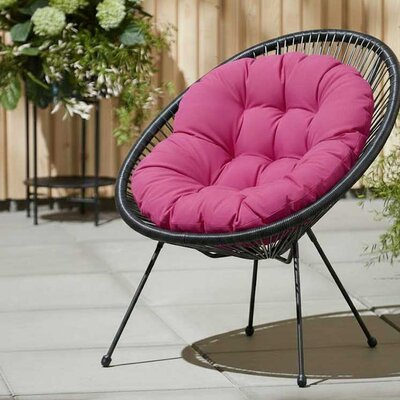 Jastuk za ovalnu baštensku stolicu - fotelju 110x90cm CIKLAMA