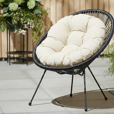 Jastuk za ovalnu baštensku stolicu - fotelju 110x90cm IVORY