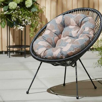 Jastuk za ovalnu baštensku stolicu - fotelju 110x90cm LEAVES