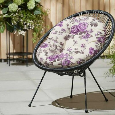 Jastuk za ovalnu baštensku stolicu - fotelju 110x90cm VIOLET GARDEN