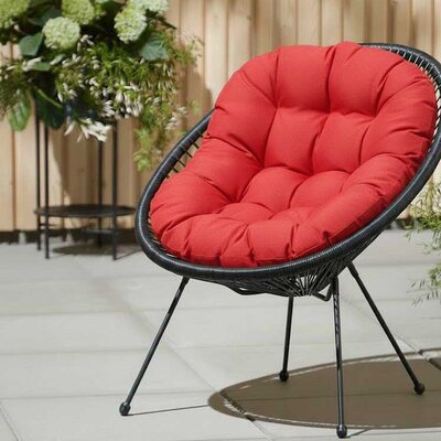 Jastuk za ovalnu baštensku stolicu - fotelju 110x90cm RED
