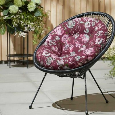 Jastuk za ovalnu baštensku stolicu - fotelju 110x90cm BORDEAUX RETRO