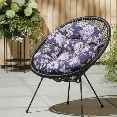 Jastuk za ovalnu baštensku stolicu - fotelju 110x90cm VIOLET RETRO