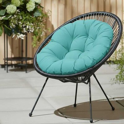 Jastuk za ovalnu baštensku stolicu - fotelju 110x90cm TURQUOISE