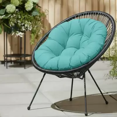 Jastuk za ovalnu baštensku stolicu - fotelju 110x90cm TURQUOISE