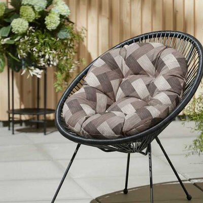 Jastuk za ovalnu baštensku stolicu - fotelju 110x90cm TRICOT-BR