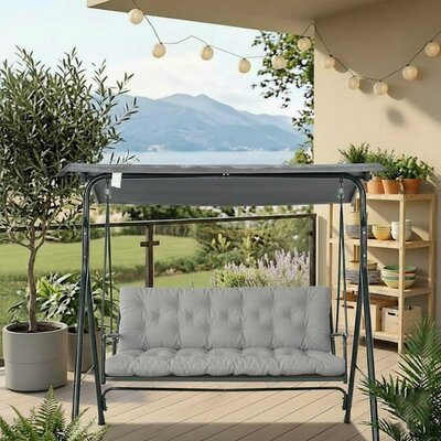 Jastuk za Baštensku Ljuljašku 135x55x55 cm GREY